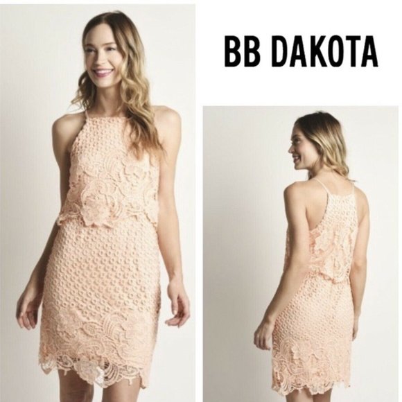 B B Dakota Orange Bryn Dress Size 12 - Picture 3 of 13